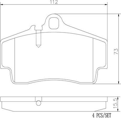 Brembo P65008N - Komplet Pločica, disk-kočnica www.molydon.hr