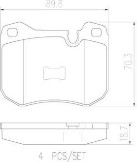 Brembo P65002N - Komplet Pločica, disk-kočnica www.molydon.hr