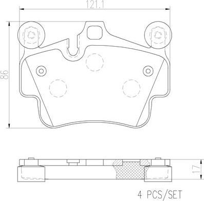 Brembo P65014N - Komplet Pločica, disk-kočnica www.molydon.hr