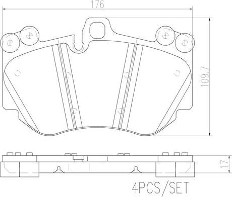 Brembo P65016N - Komplet Pločica, disk-kočnica www.molydon.hr