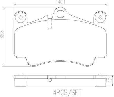 Brembo P65011N - Komplet Pločica, disk-kočnica www.molydon.hr