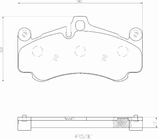 Brembo P65034N - Komplet Pločica, disk-kočnica www.molydon.hr