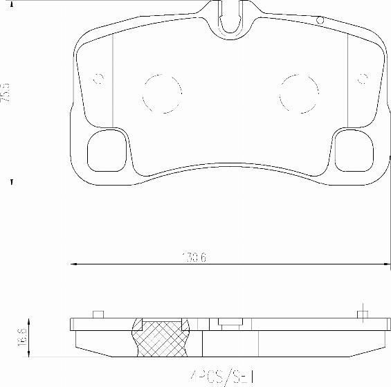 Brembo P65035N - Komplet Pločica, disk-kočnica www.molydon.hr