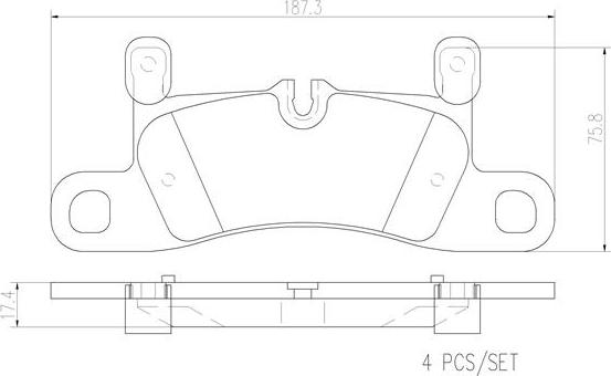 Brembo P65030N - Komplet Pločica, disk-kočnica www.molydon.hr