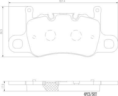 Brembo P65037N - Komplet Pločica, disk-kočnica www.molydon.hr