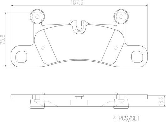 Brembo P65027N - Komplet Pločica, disk-kočnica www.molydon.hr