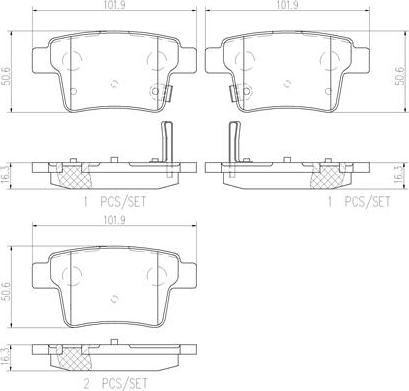 Brembo P66002N - Komplet Pločica, disk-kočnica www.molydon.hr