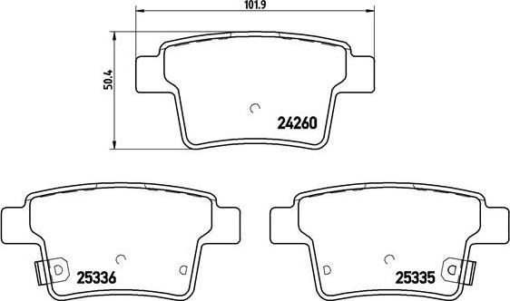 Brembo P 66 002 - Komplet Pločica, disk-kočnica www.molydon.hr