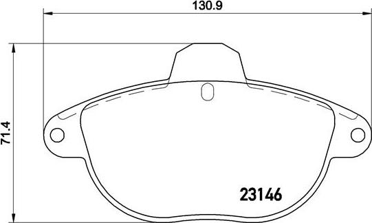 Brembo P 61 055 - Komplet Pločica, disk-kočnica www.molydon.hr