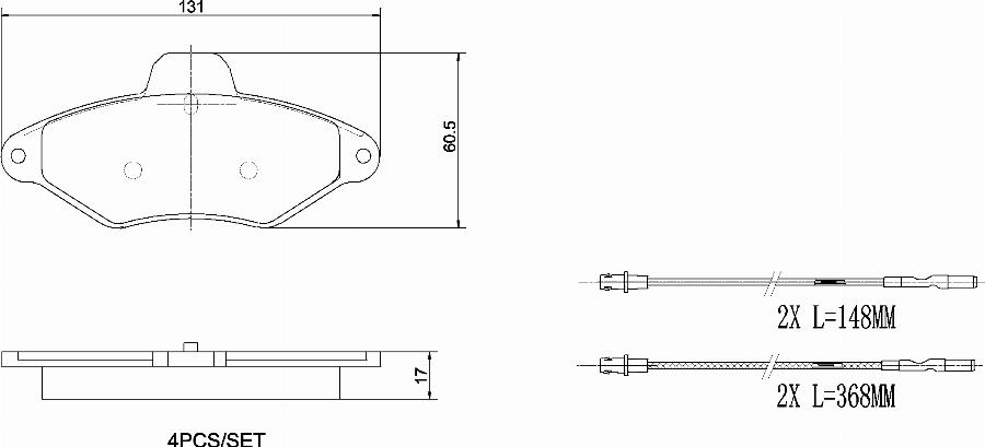 Brembo P61052N - Komplet Pločica, disk-kočnica www.molydon.hr