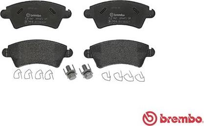 Brembo P 61 067 - Komplet Pločica, disk-kočnica www.molydon.hr