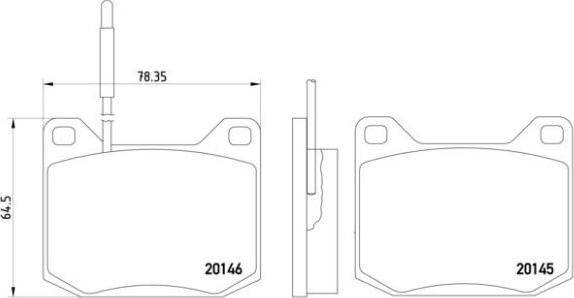 Brembo P 61 004 - Komplet Pločica, disk-kočnica www.molydon.hr