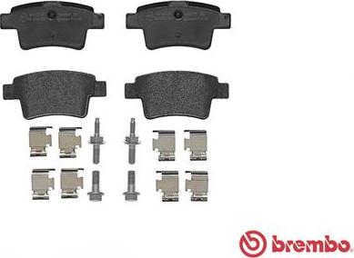 Brembo P 61 085 - Komplet Pločica, disk-kočnica www.molydon.hr