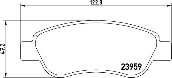 Brembo P 61 081 - Komplet Pločica, disk-kočnica www.molydon.hr