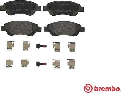 Brembo P 61 081 - Komplet Pločica, disk-kočnica www.molydon.hr