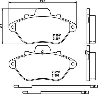 BOSCH 460 956B - Komplet Pločica, disk-kočnica www.molydon.hr