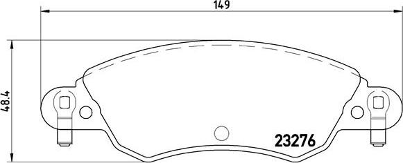 Brembo P 61 070 - Komplet Pločica, disk-kočnica www.molydon.hr