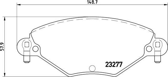 Brembo P 61 071 - Komplet Pločica, disk-kočnica www.molydon.hr