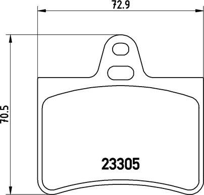 Brembo P 61 073 - Komplet Pločica, disk-kočnica www.molydon.hr