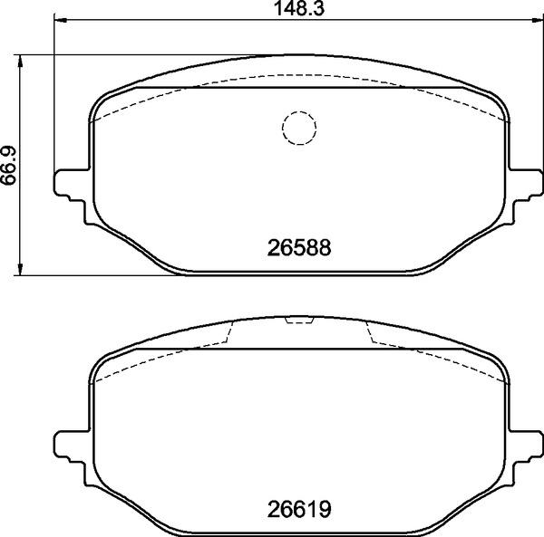 Brembo P 61 142 - Komplet Pločica, disk-kočnica www.molydon.hr