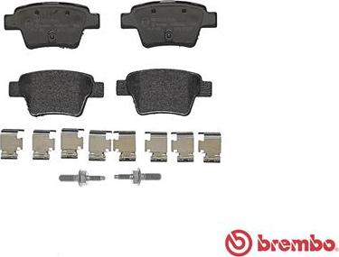 Brembo P 61 100 - Komplet Pločica, disk-kočnica www.molydon.hr