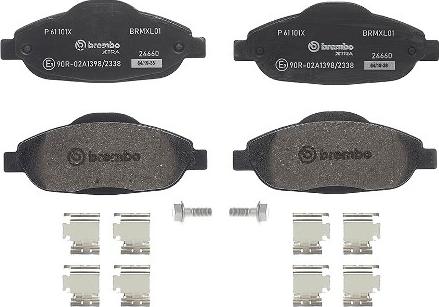 Brembo P 61 101X - Komplet Pločica, disk-kočnica www.molydon.hr