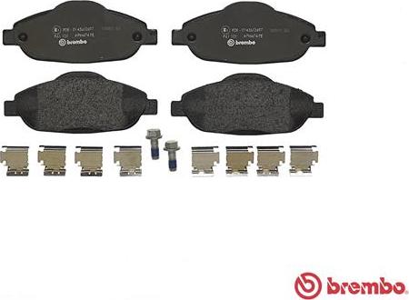 Brembo P 61 101 - Komplet Pločica, disk-kočnica www.molydon.hr