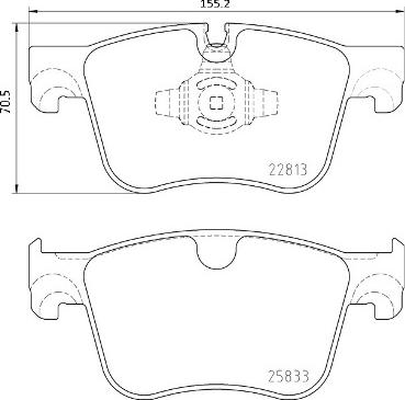 Brembo P 61 135X - Komplet Pločica, disk-kočnica www.molydon.hr