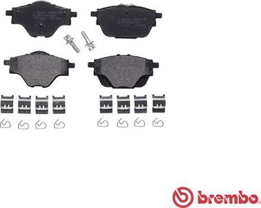 Brembo P 61 124 - Komplet Pločica, disk-kočnica www.molydon.hr