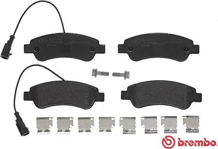 Brembo P 61 125 - Komplet Pločica, disk-kočnica www.molydon.hr