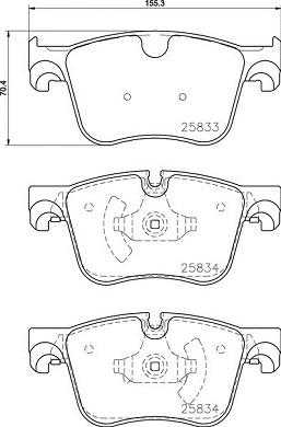 Brembo P 61 127 - Komplet Pločica, disk-kočnica www.molydon.hr