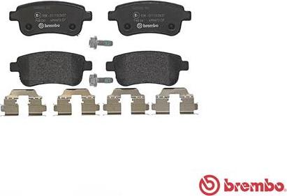 Brembo P 68 041 - Komplet Pločica, disk-kočnica www.molydon.hr