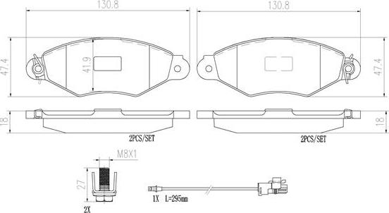 Brembo P68042N - Komplet Pločica, disk-kočnica www.molydon.hr