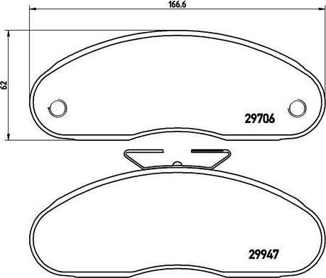 Brembo P 68 013 - Komplet Pločica, disk-kočnica www.molydon.hr