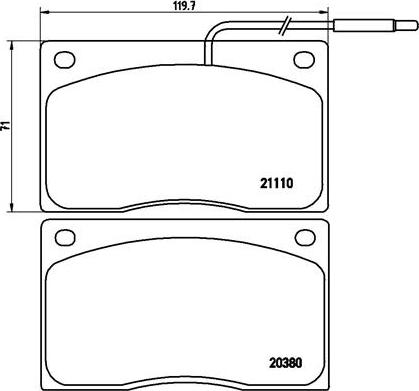 Brembo P 68 012 - Komplet Pločica, disk-kočnica www.molydon.hr