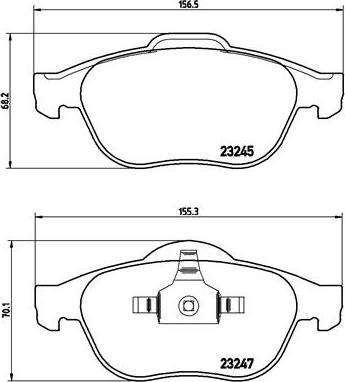 Brembo P 68 030 - Komplet Pločica, disk-kočnica www.molydon.hr