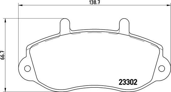 Brembo P 68 025 - Komplet Pločica, disk-kočnica www.molydon.hr