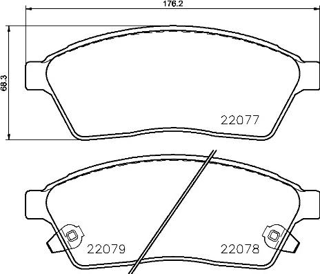 Brembo P 09 009 - Komplet Pločica, disk-kočnica www.molydon.hr