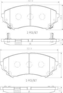 Brembo P09018N - Komplet Pločica, disk-kočnica www.molydon.hr