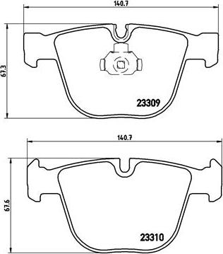 Brembo P 05 001 - Komplet Pločica, disk-kočnica www.molydon.hr