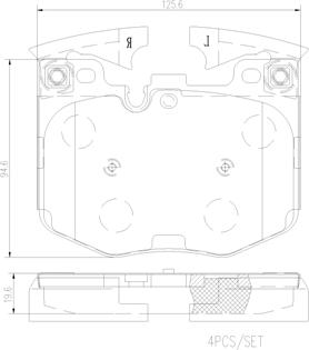 Brembo P06099N - Komplet Pločica, disk-kočnica www.molydon.hr