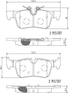 Brembo P06094N - Komplet Pločica, disk-kočnica www.molydon.hr