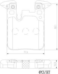 Brembo P06095N - Komplet Pločica, disk-kočnica www.molydon.hr