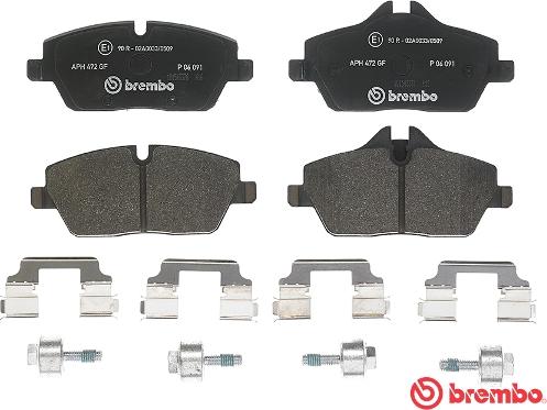 Brembo P 06 091 - Komplet Pločica, disk-kočnica www.molydon.hr