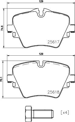 Brembo P 06 093 - Komplet Pločica, disk-kočnica www.molydon.hr