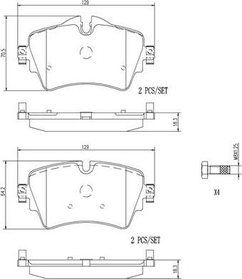 Brembo P06092N - Komplet Pločica, disk-kočnica www.molydon.hr