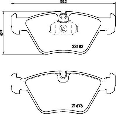 Brembo P 06 043 - Komplet Pločica, disk-kočnica www.molydon.hr