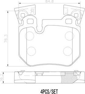 Brembo P06059N - Komplet Pločica, disk-kočnica www.molydon.hr