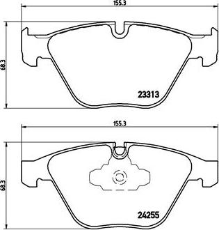 Brembo P 06 055X - Komplet Pločica, disk-kočnica www.molydon.hr