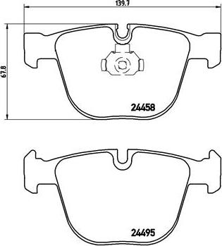 Brembo P 06 050 - Komplet Pločica, disk-kočnica www.molydon.hr